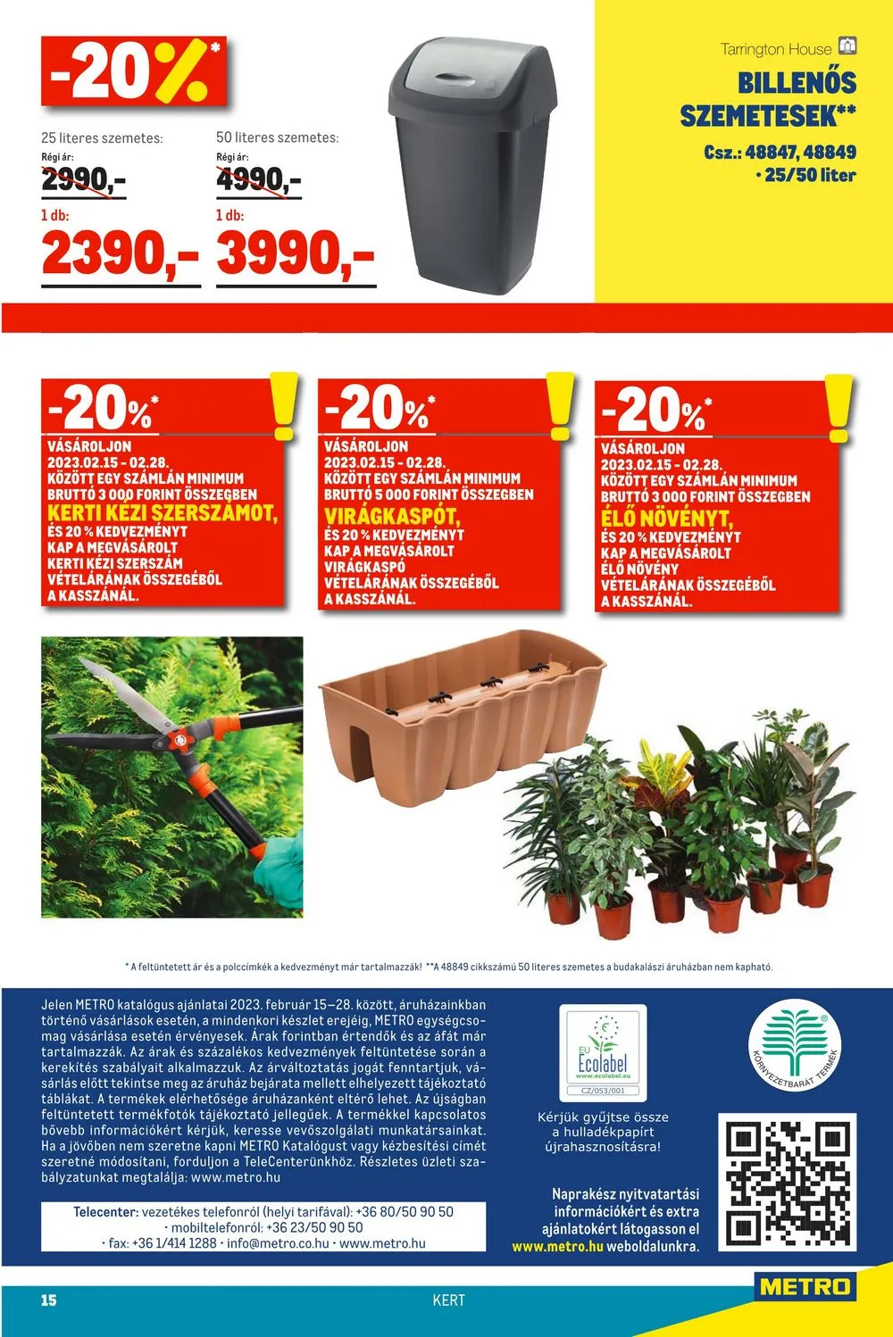 Metro akciós újság Élelmiszer 02.15–02.28 – 15. oldal
