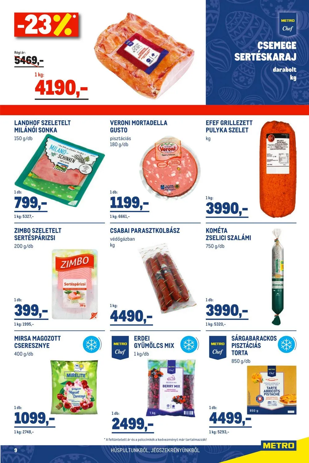Metro akciós újság Élelmiszer 03.16–03.28 – 9. oldal