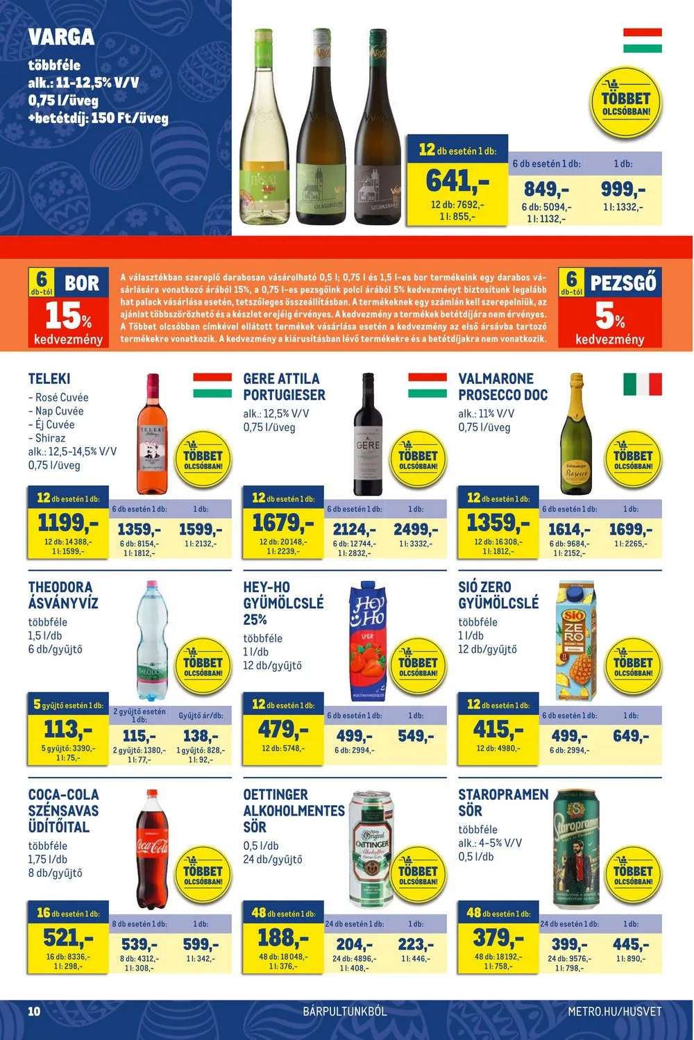 Metro akciós újság Élelmiszer 03.29–04.11 – 10. oldal