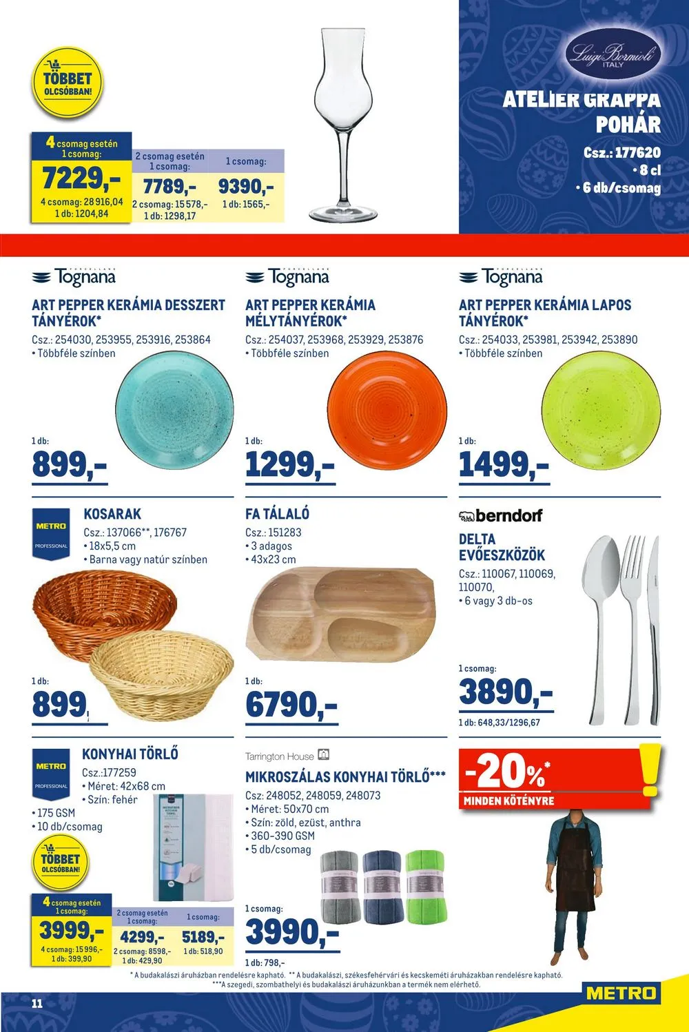 Metro akciós újság Élelmiszer 03.29–04.11 – 11. oldal