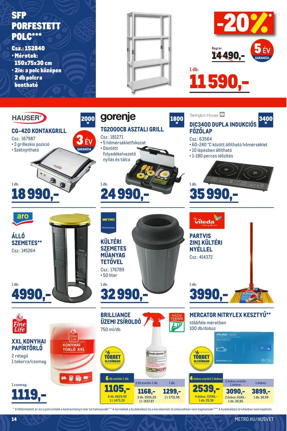 Metro akciós újság Élelmiszer 03.29–04.11 – 14. oldal