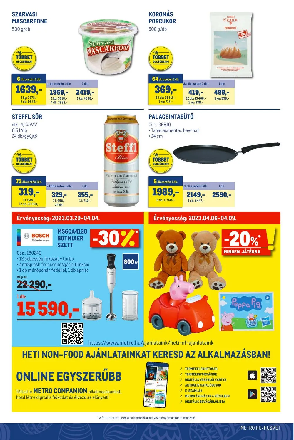 Metro akciós újság Élelmiszer 03.29–04.11 – 16. oldal