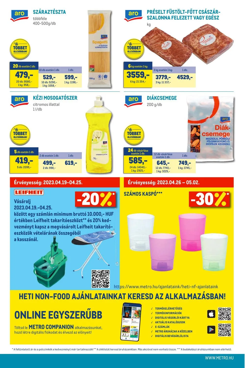 Metro akciós újság Élelmiszer 04.19–05.02 – 16. oldal