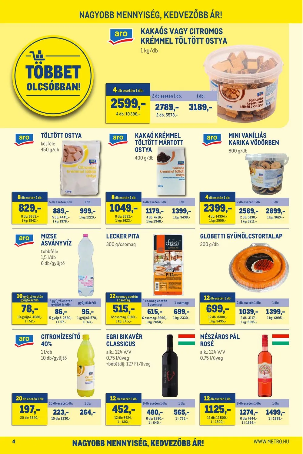 Metro akciós újság Élelmiszer 04.19–05.02 – 4. oldal