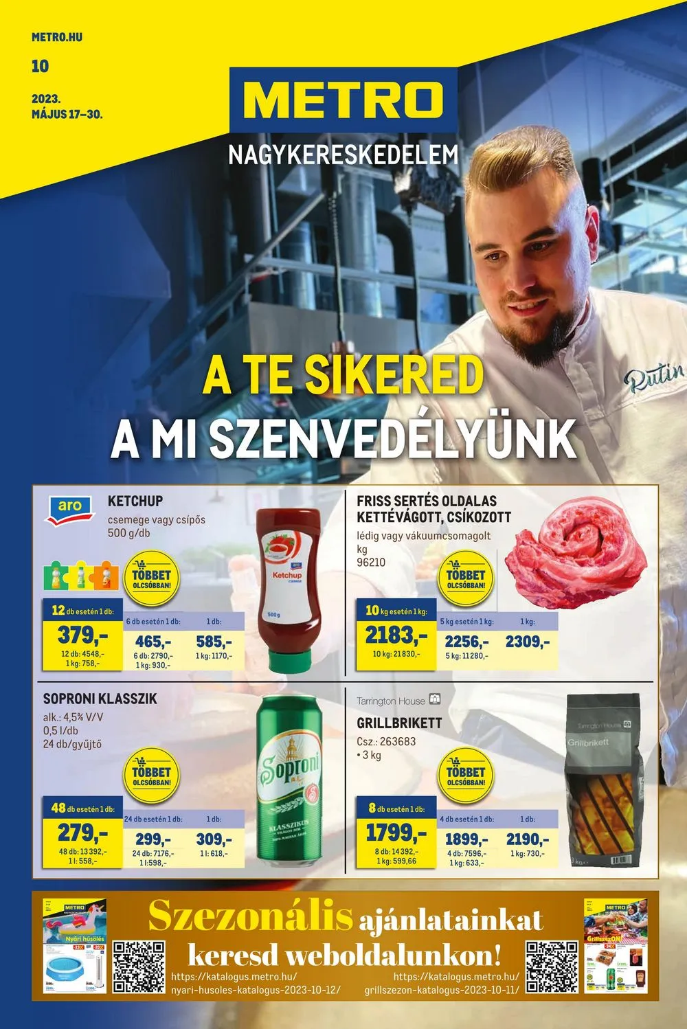 Metro akciós újság Élelmiszer 05.17–05.30