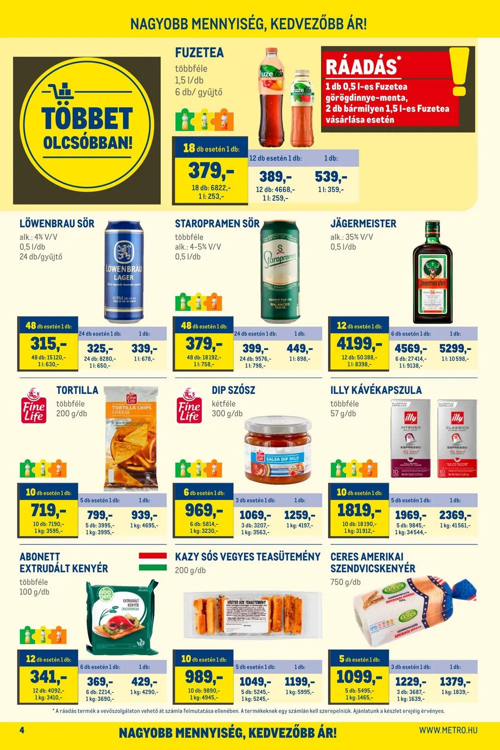 Metro akciós újság Élelmiszer 05.31–06.13 – 4. oldal