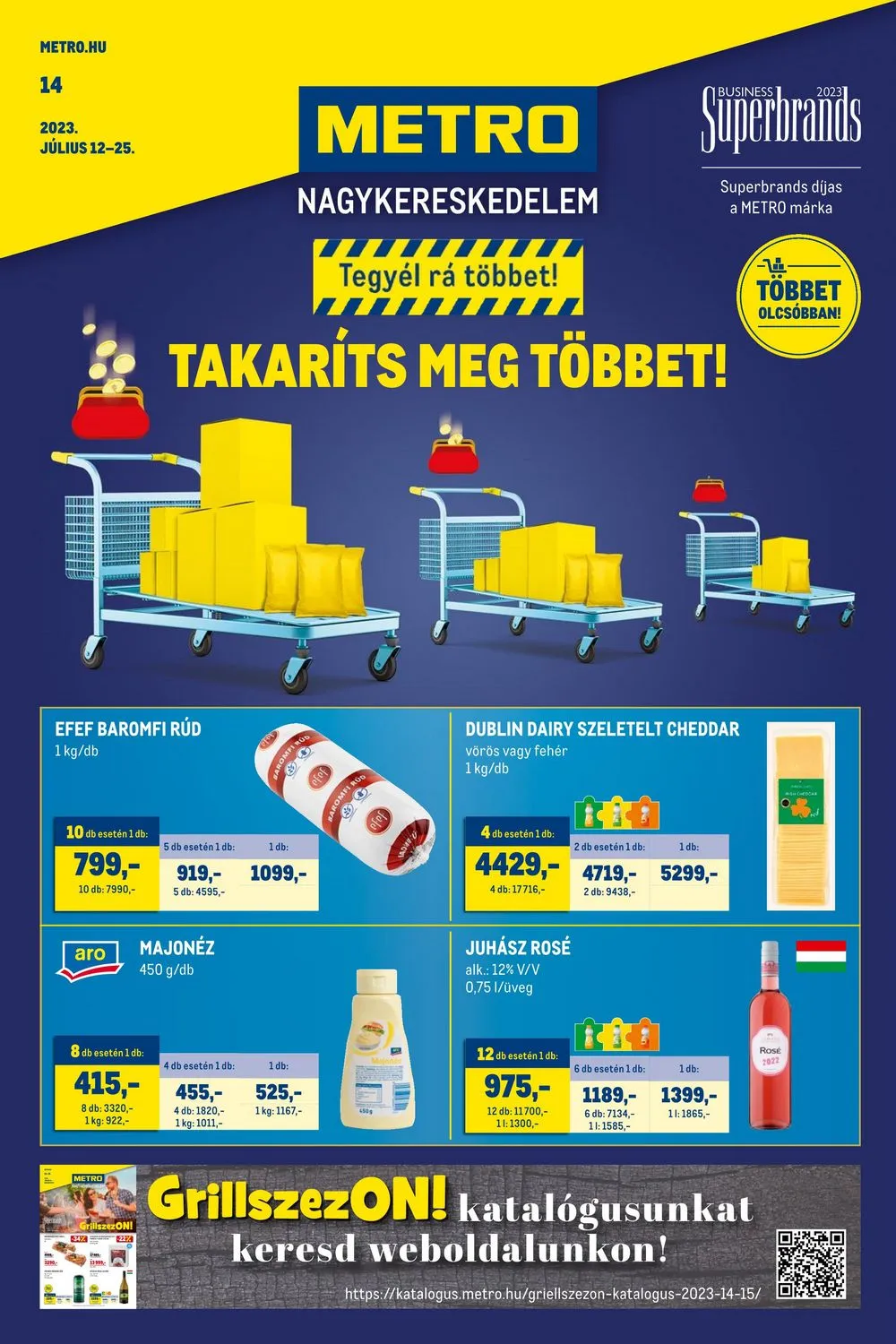 Metro akciós újság Élelmiszer 07.12–07.25