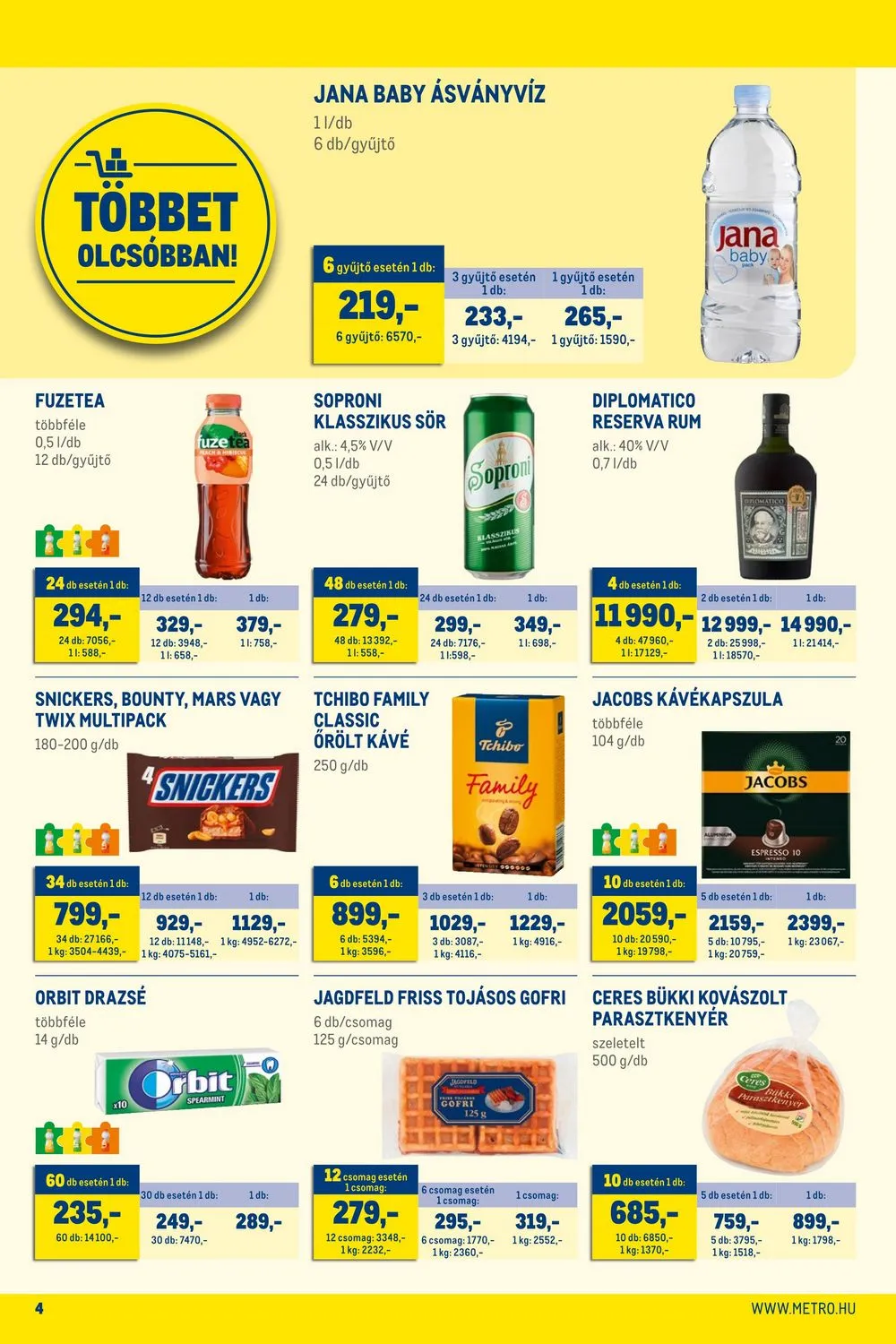 Metro akciós újság Élelmiszer 07.12–07.25 – 4. oldal
