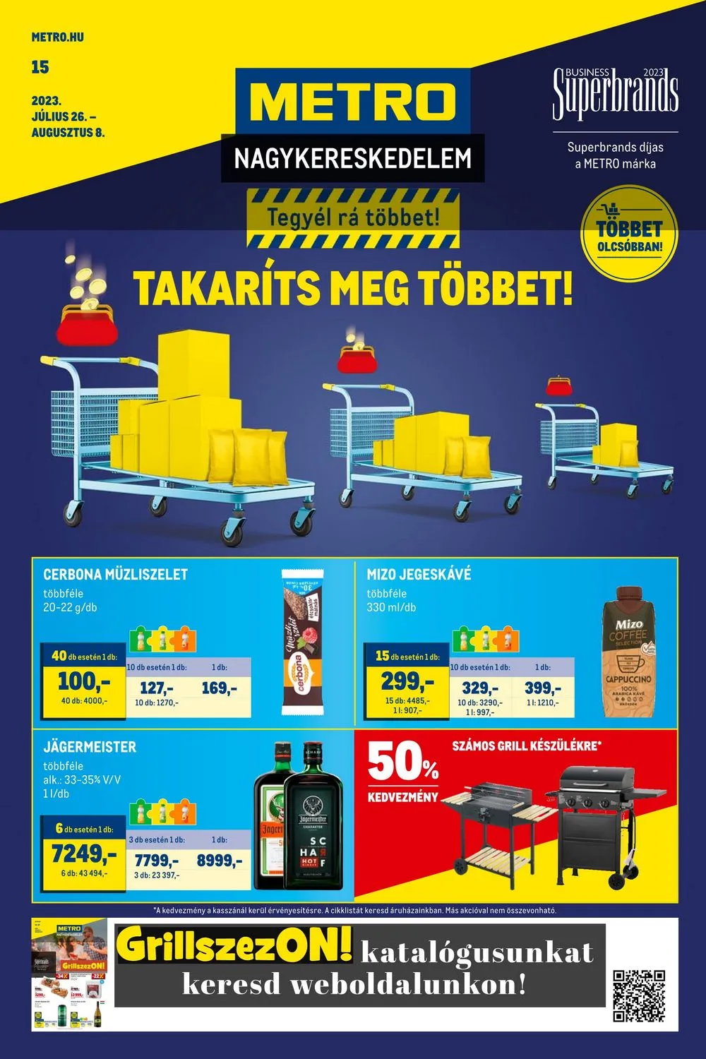 Metro akciós újság Élelmiszer 07.26–08.08