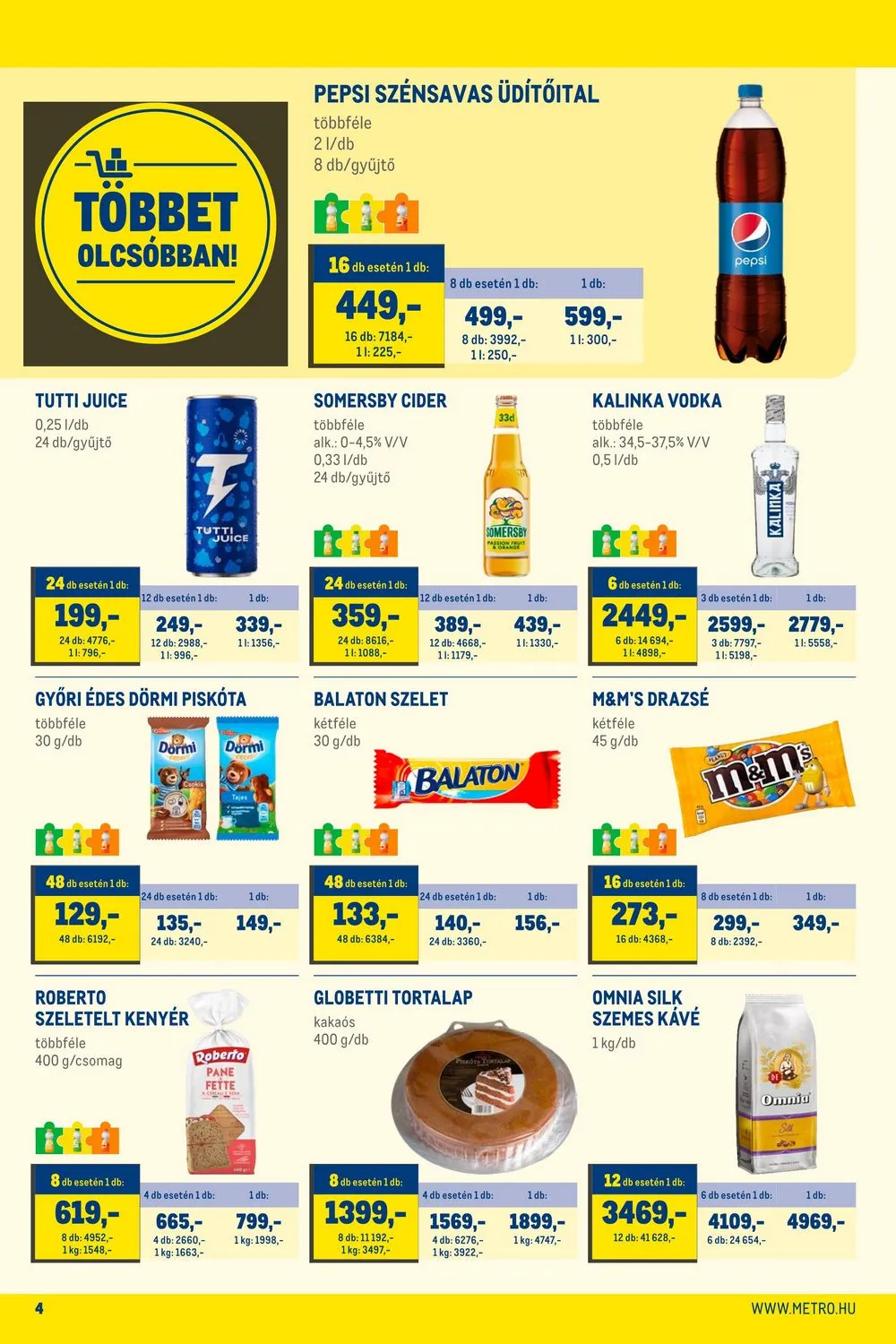 Metro akciós újság Élelmiszer 07.26–08.08 – 4. oldal