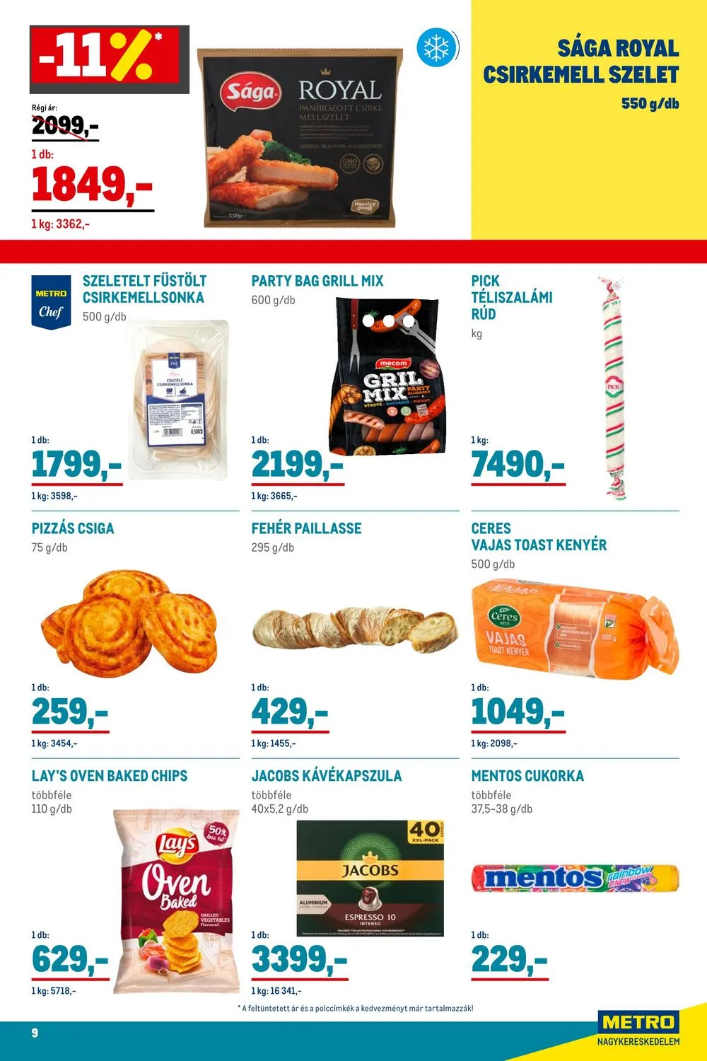 Metro akciós újság Élelmiszer 07.26–08.08 – 9. oldal