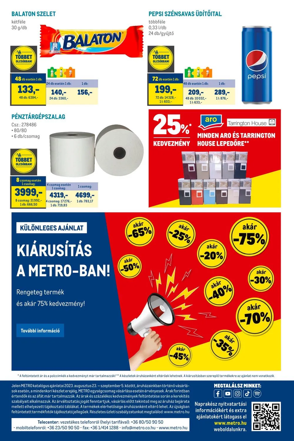 Metro akciós újság Élelmiszer 08.23–09.05 – 16. oldal