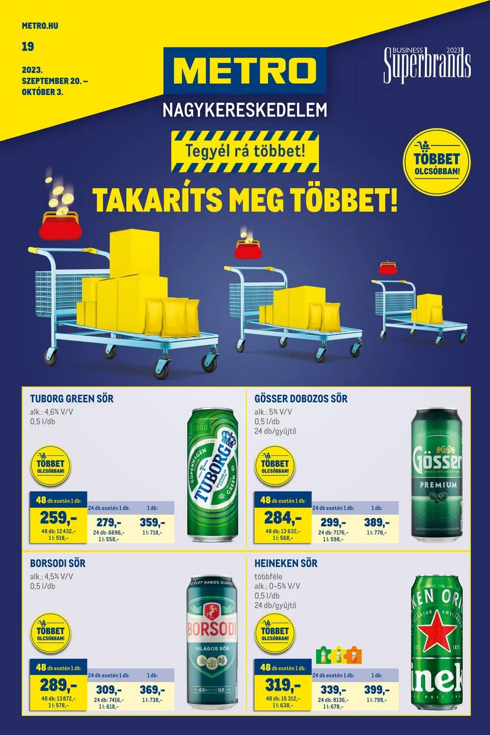 Metro akciós újság Élelmiszer 09.20–10.03