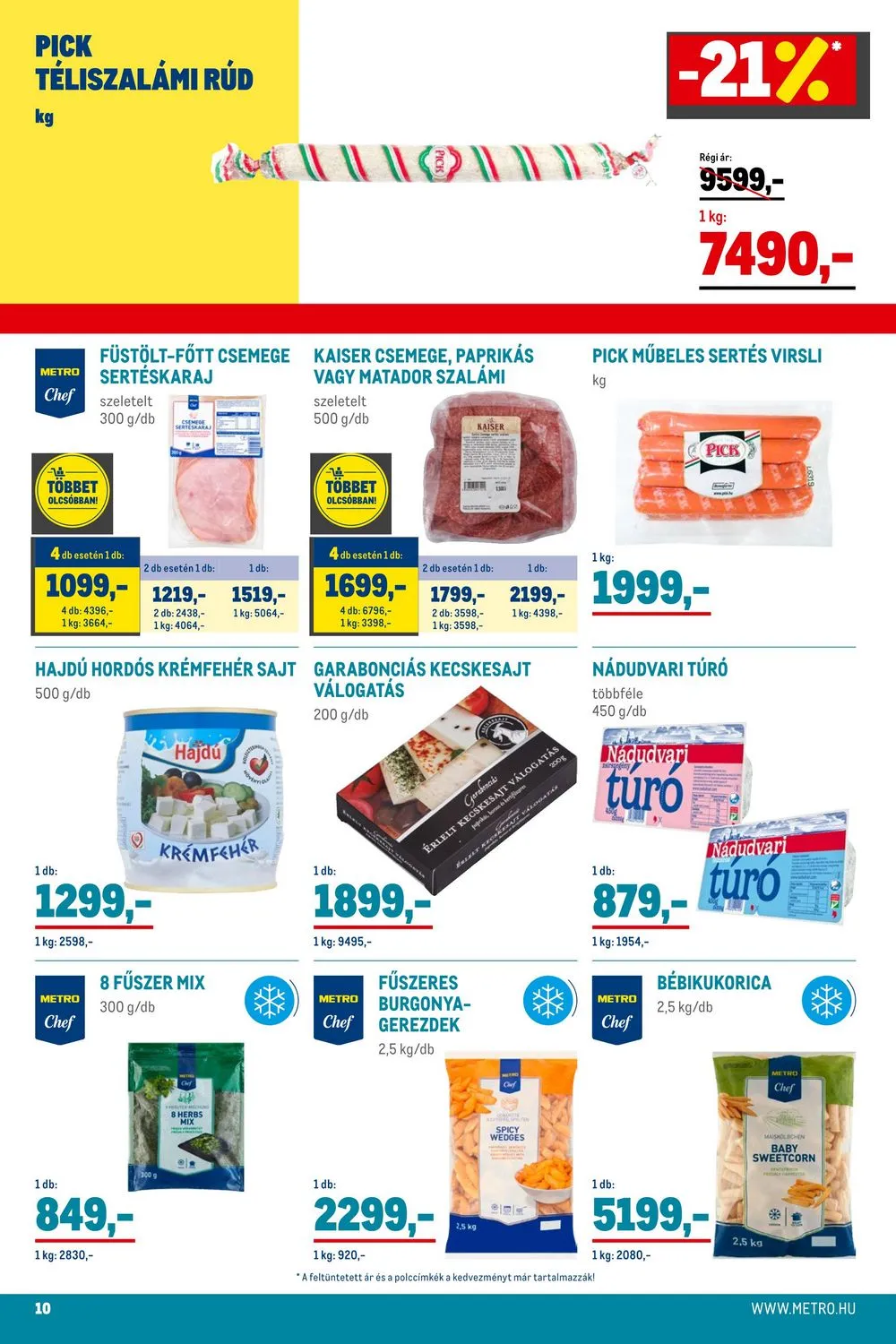 Metro akciós újság Élelmiszer 09.20–10.03 – 10. oldal