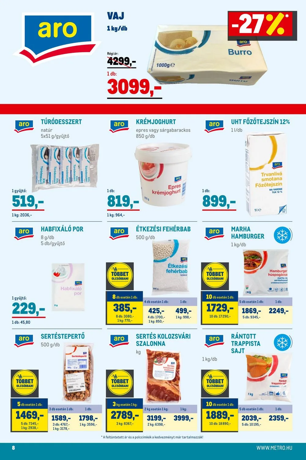 Metro akciós újság Élelmiszer 09.20–10.03 – 8. oldal