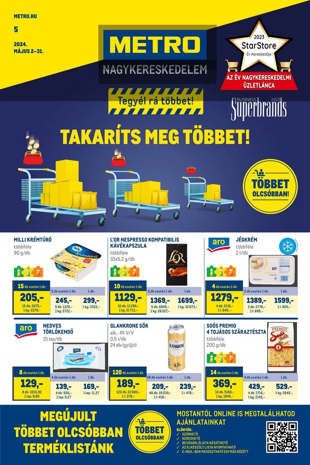 Metro akciós újság Élelmiszer 05.02–05.31