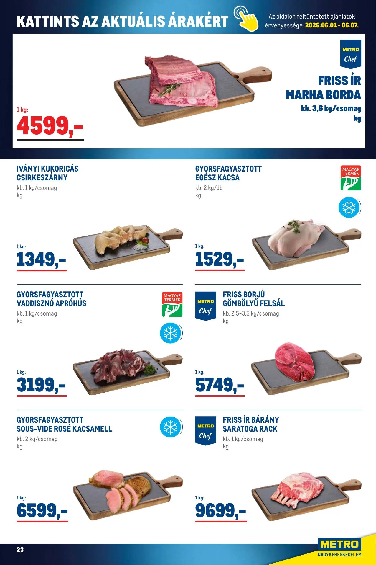 Metro akciós újság Élelmiszer 06.01–06.30 – 23. oldal