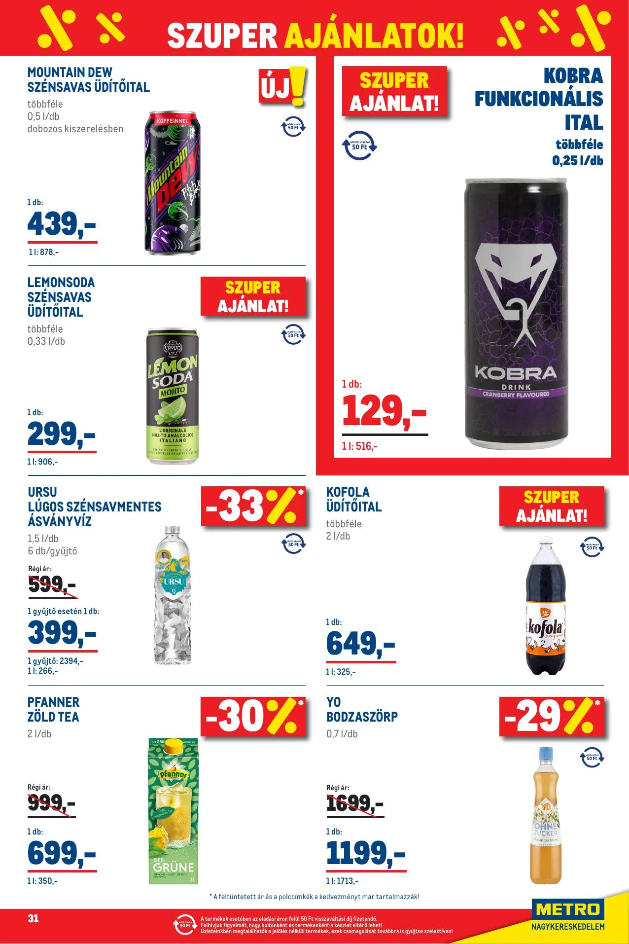 Metro akciós újság Élelmiszer 06.01–06.30 – 31. oldal