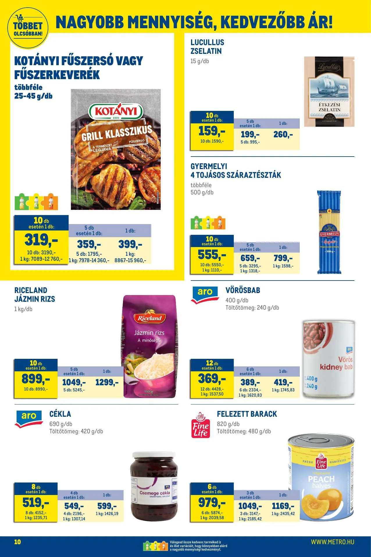 Metro akciós újság Élelmiszer 07.01–07.31 – 10. oldal