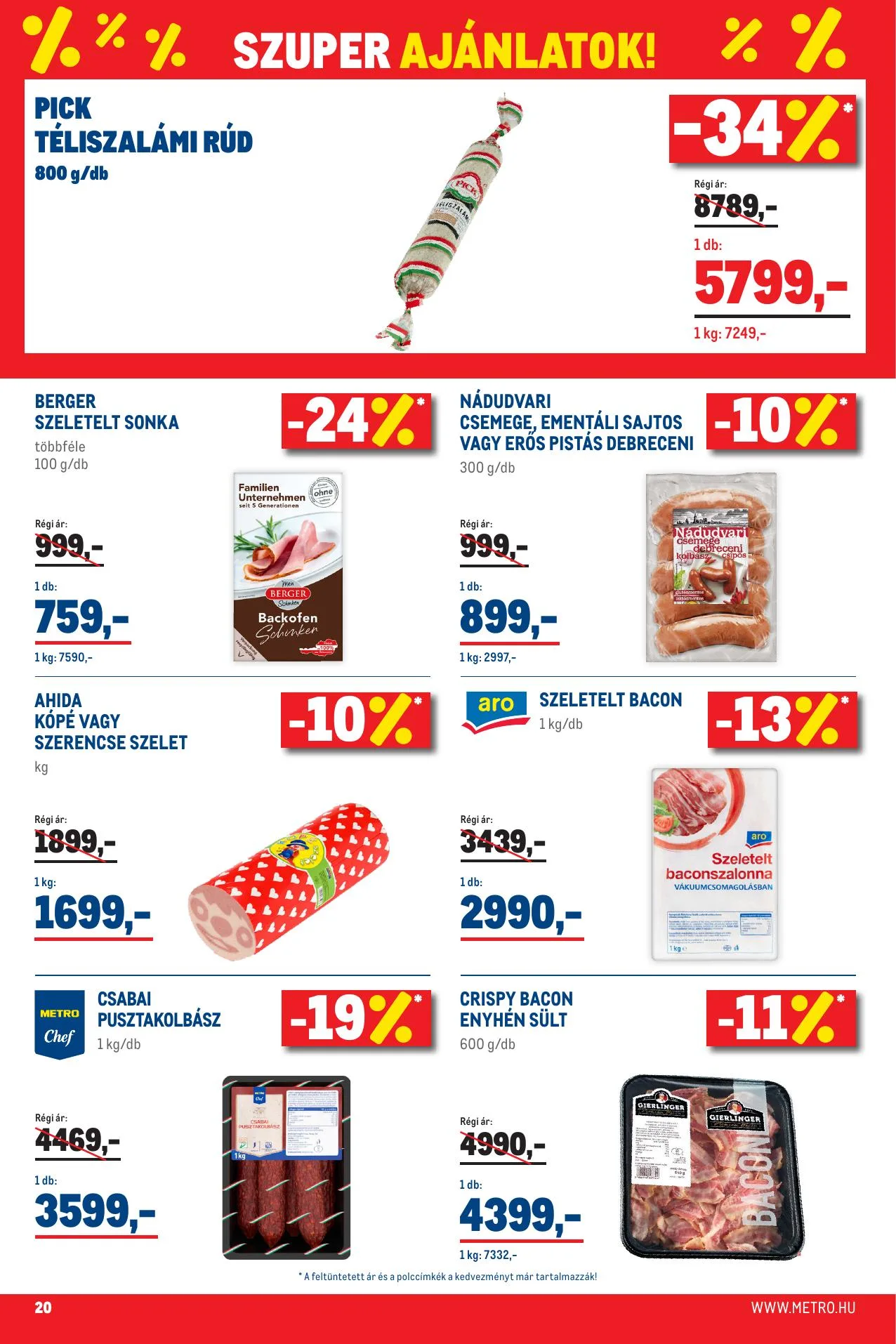 Metro akciós újság Élelmiszer 07.01–07.31 – 20. oldal