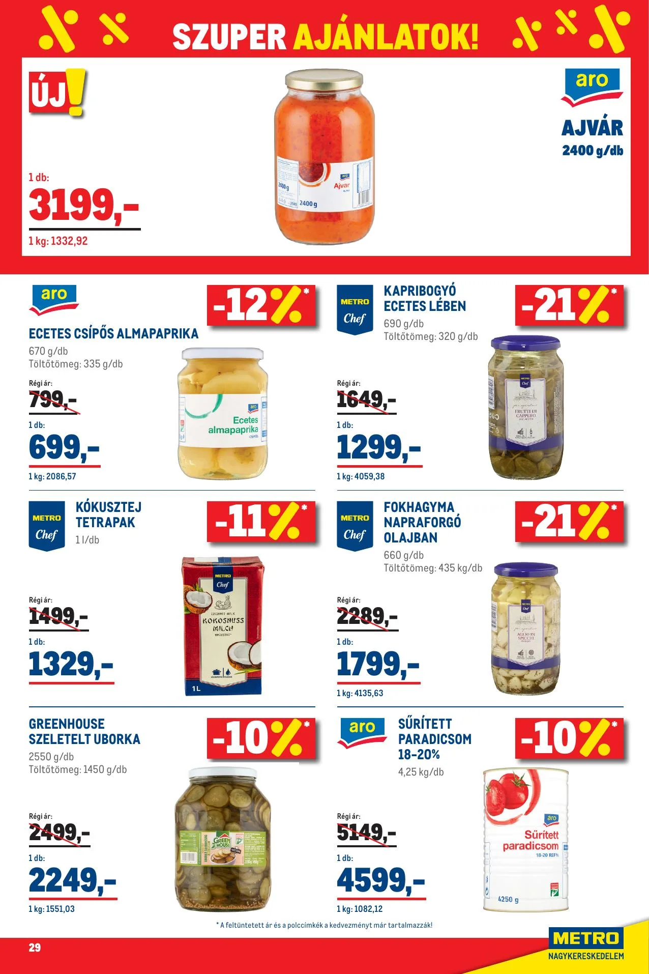 Metro akciós újság Élelmiszer 07.01–07.31 – 29. oldal