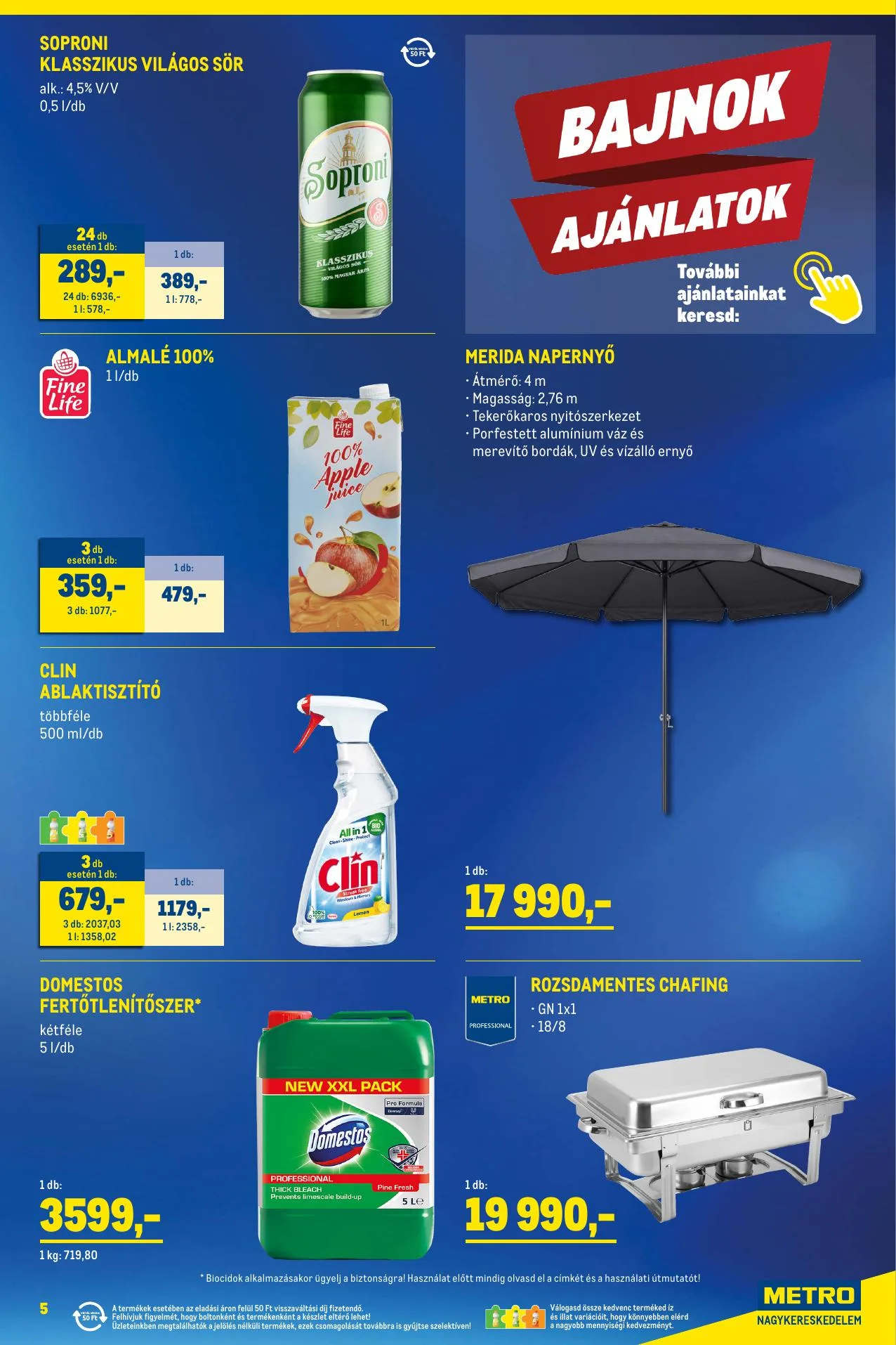 Metro akciós újság Élelmiszer 07.01–07.31 – 5. oldal