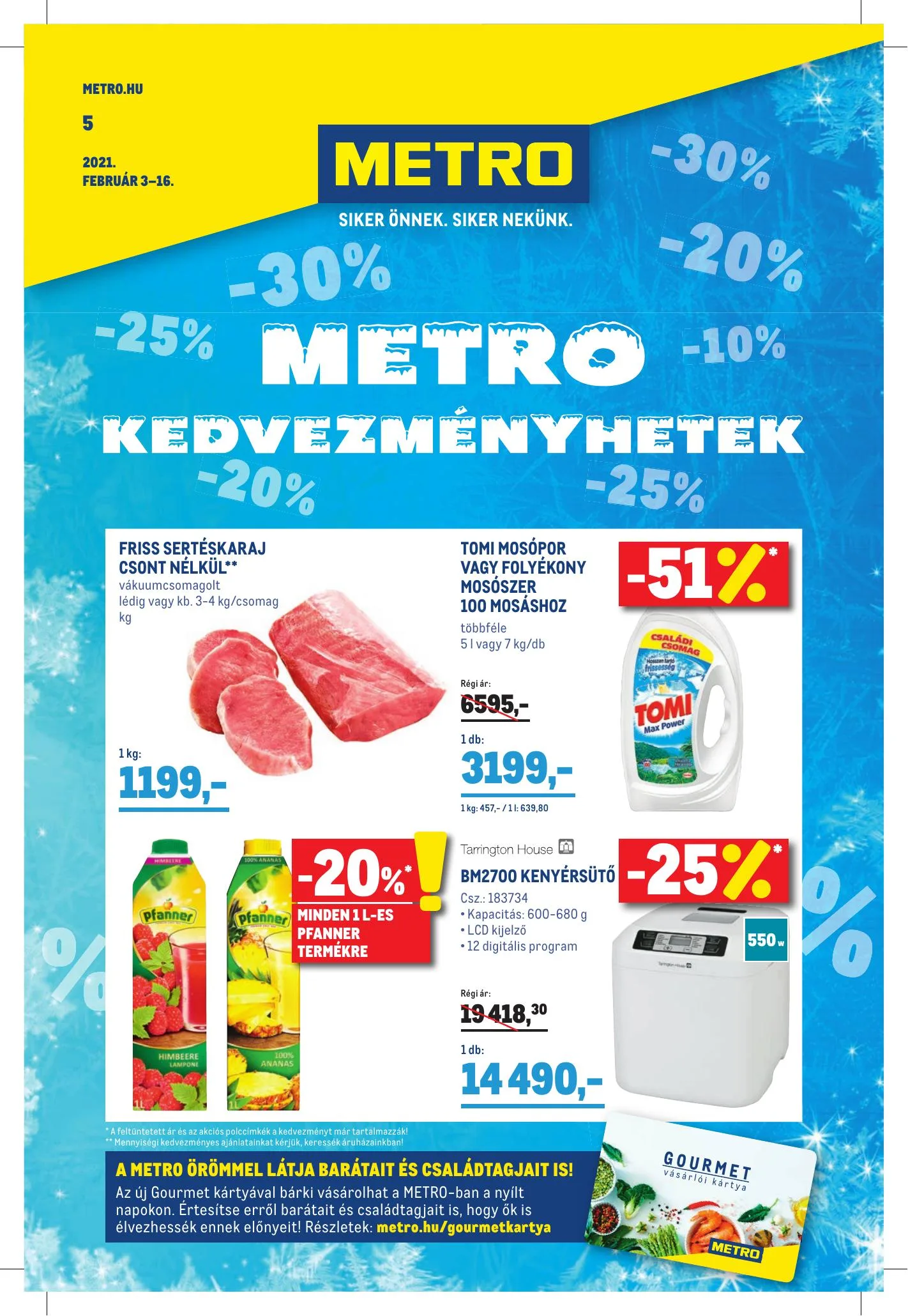 Metro akciós újság Elemiszer és Szezonalis 02.03–02.16