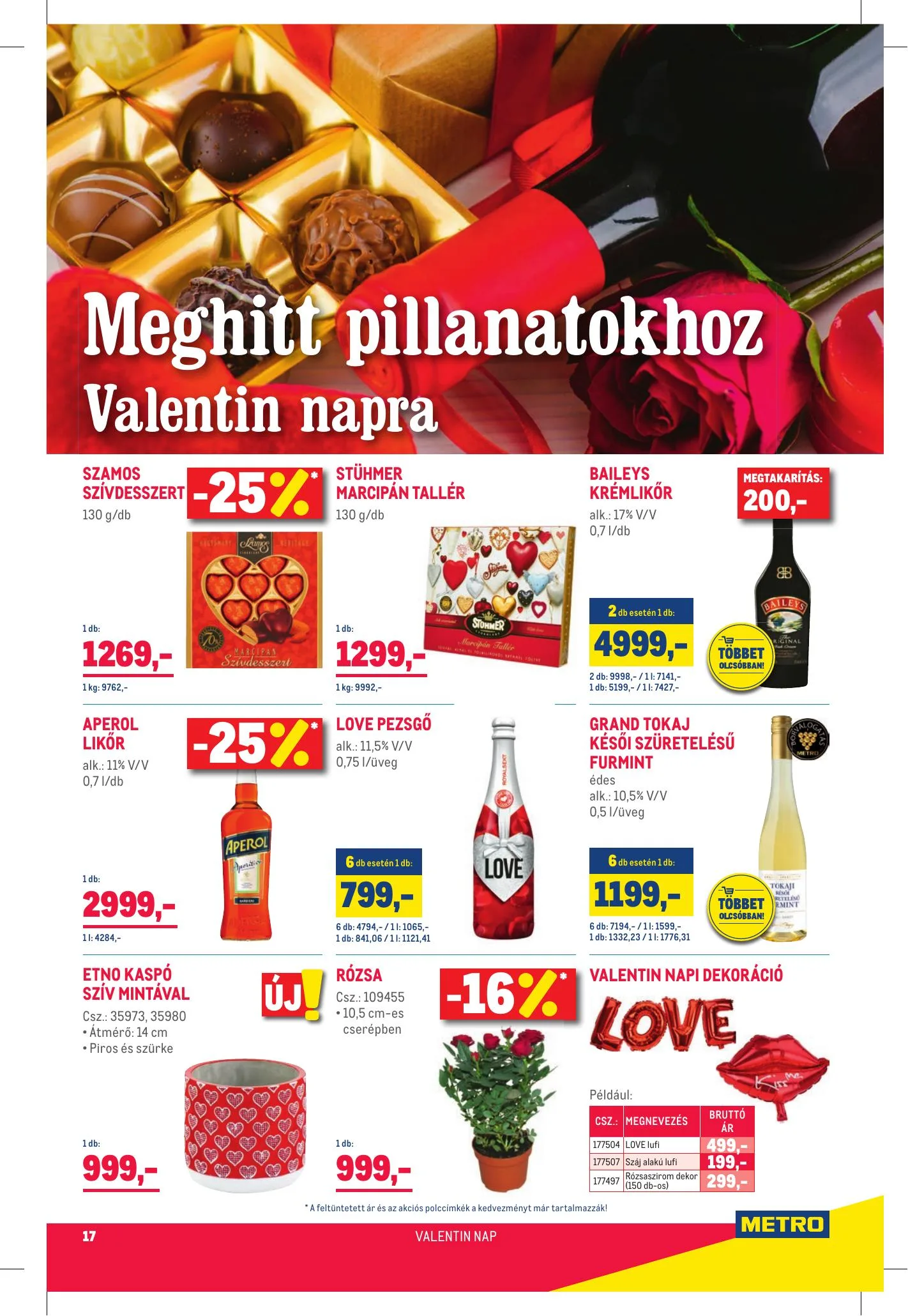 Metro akciós újság Elemiszer és Szezonalis 02.03–02.16 – 17. oldal