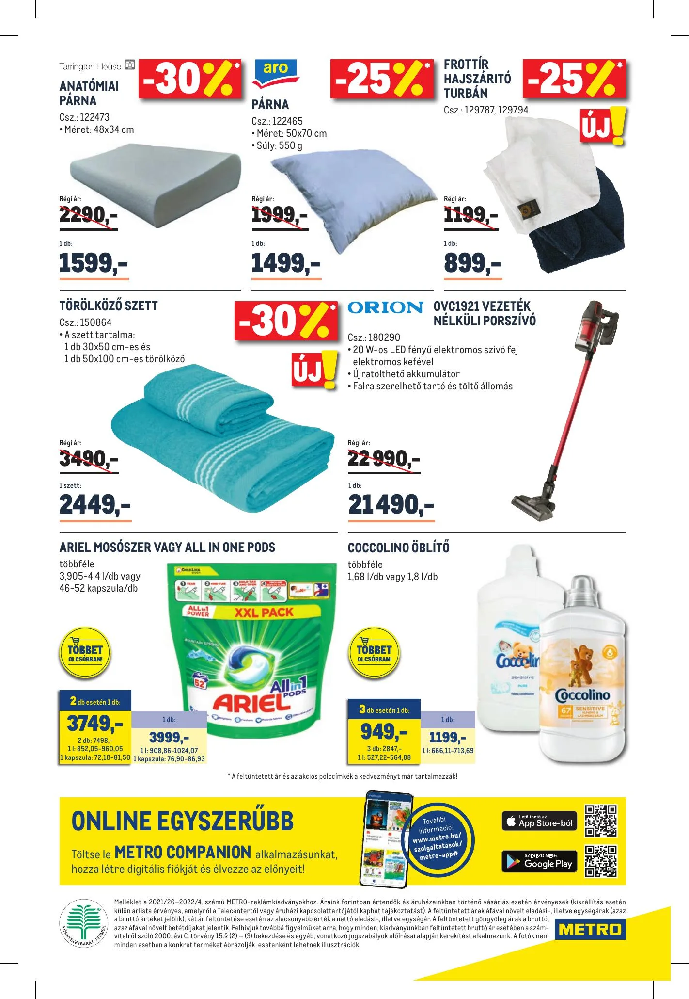 Metro akciós újság Feher Hetek 12.01–02.01 – 12. oldal