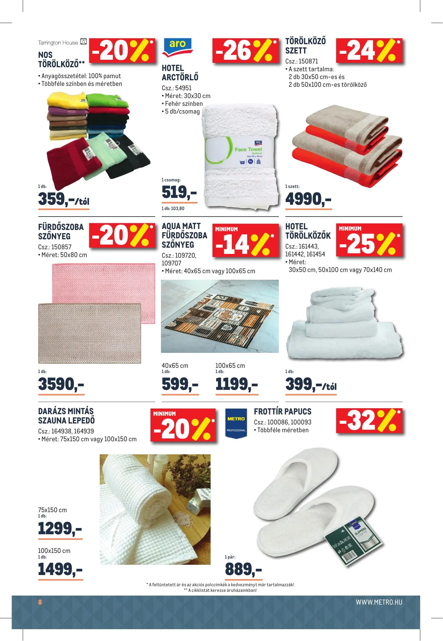 Metro akciós újság Feher Hetek 12.01–02.01 – 8. oldal