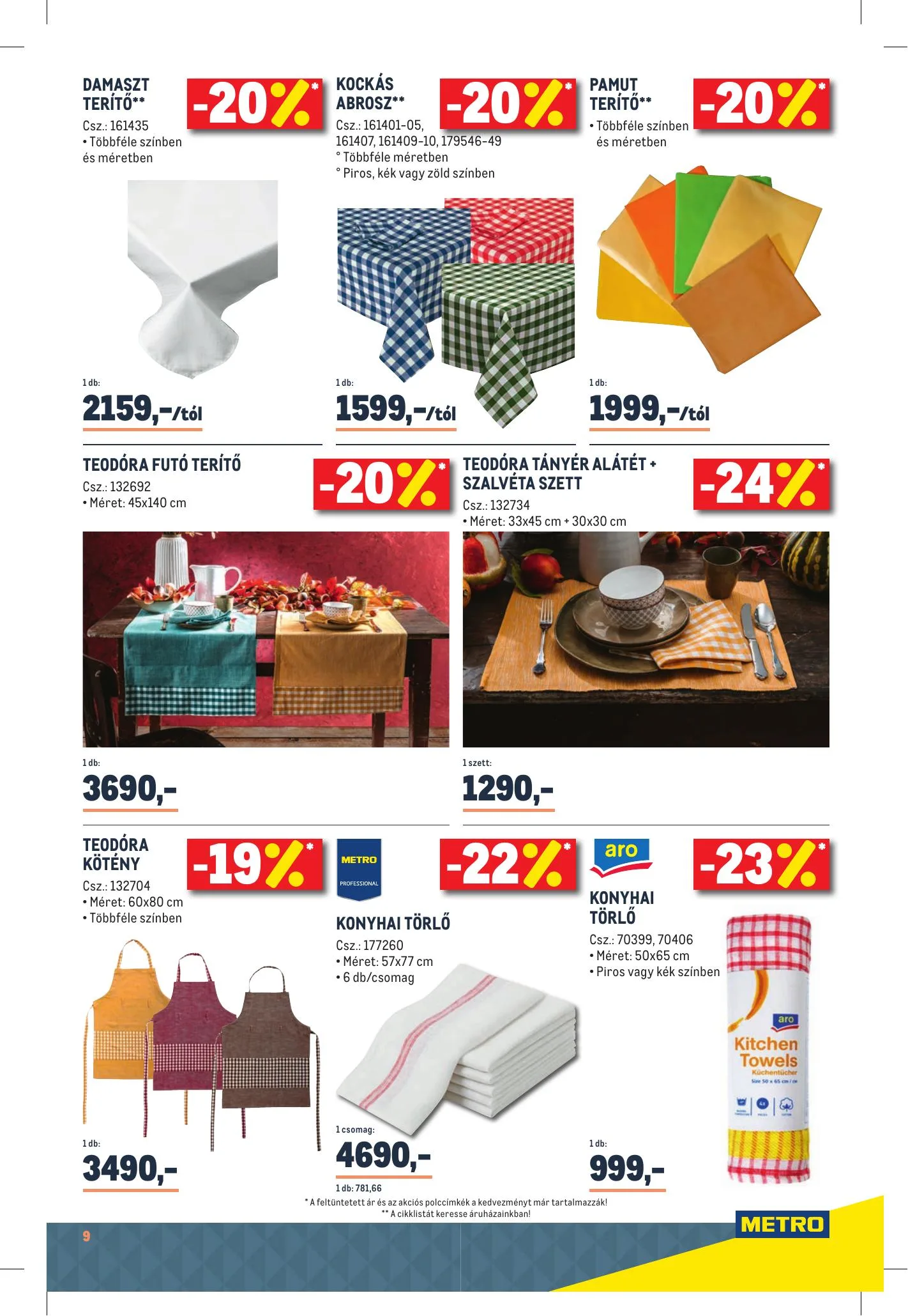 Metro akciós újság Feher Hetek 12.01–02.01 – 9. oldal