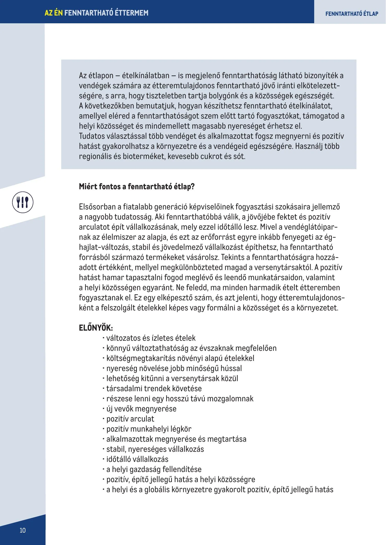 Metro akciós újság Fenntarthato Gasztronomia kezikony 09.18–09.18 – 10. oldal