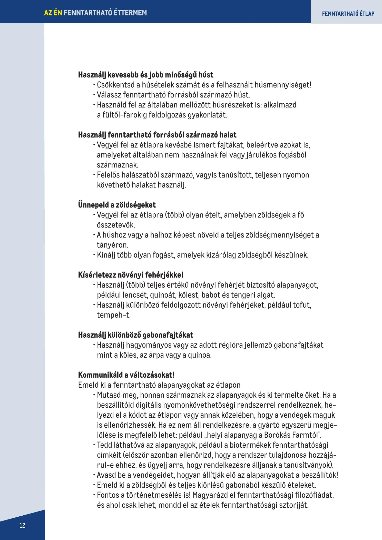 Metro akciós újság Fenntarthato Gasztronomia kezikony 09.18–09.18 – 12. oldal