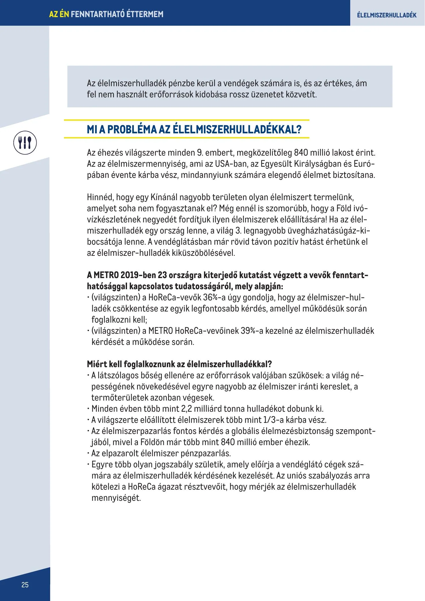 Metro akciós újság Fenntarthato Gasztronomia kezikony 09.18–09.18 – 25. oldal