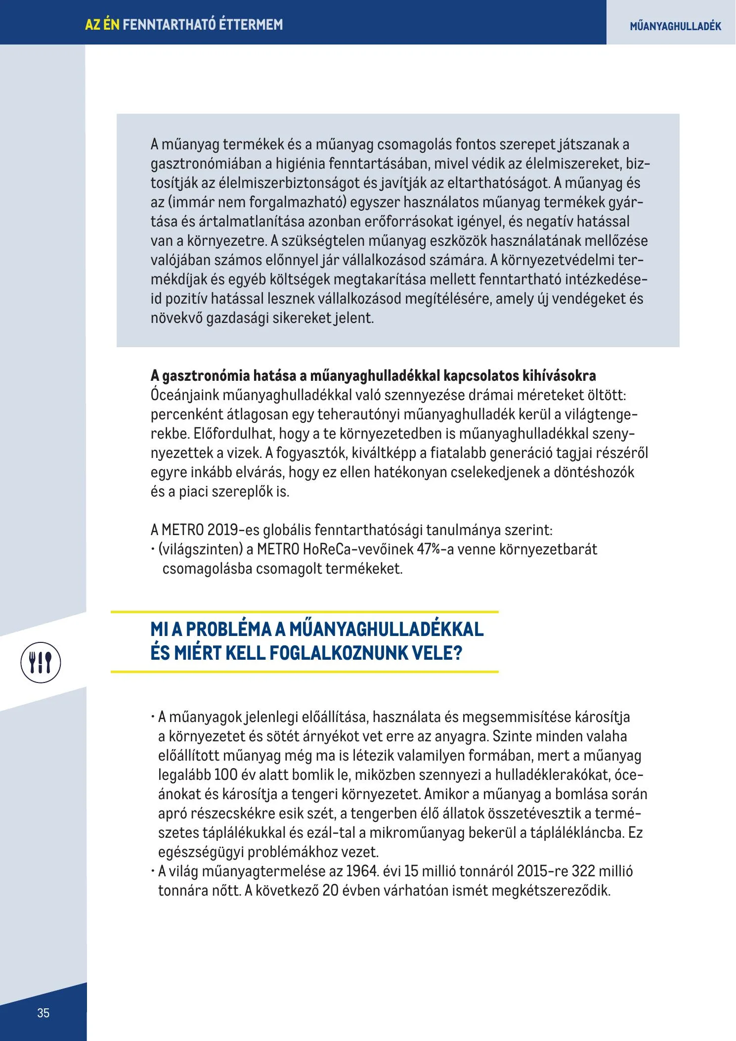 Metro akciós újság Fenntarthato Gasztronomia kezikony 09.18–09.18 – 35. oldal