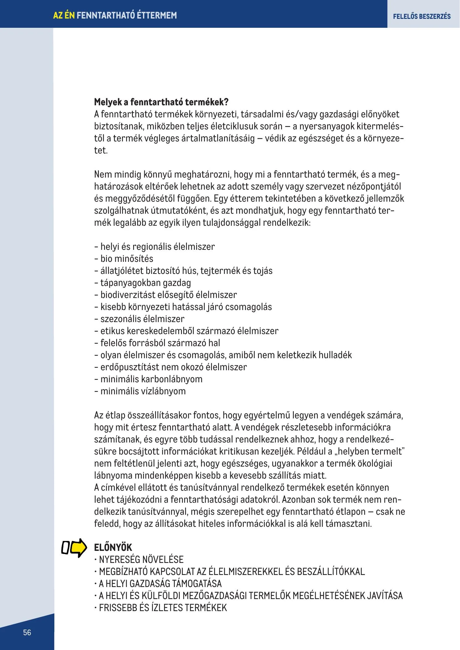 Metro akciós újság Fenntarthato Gasztronomia kezikony 09.18–09.18 – 56. oldal