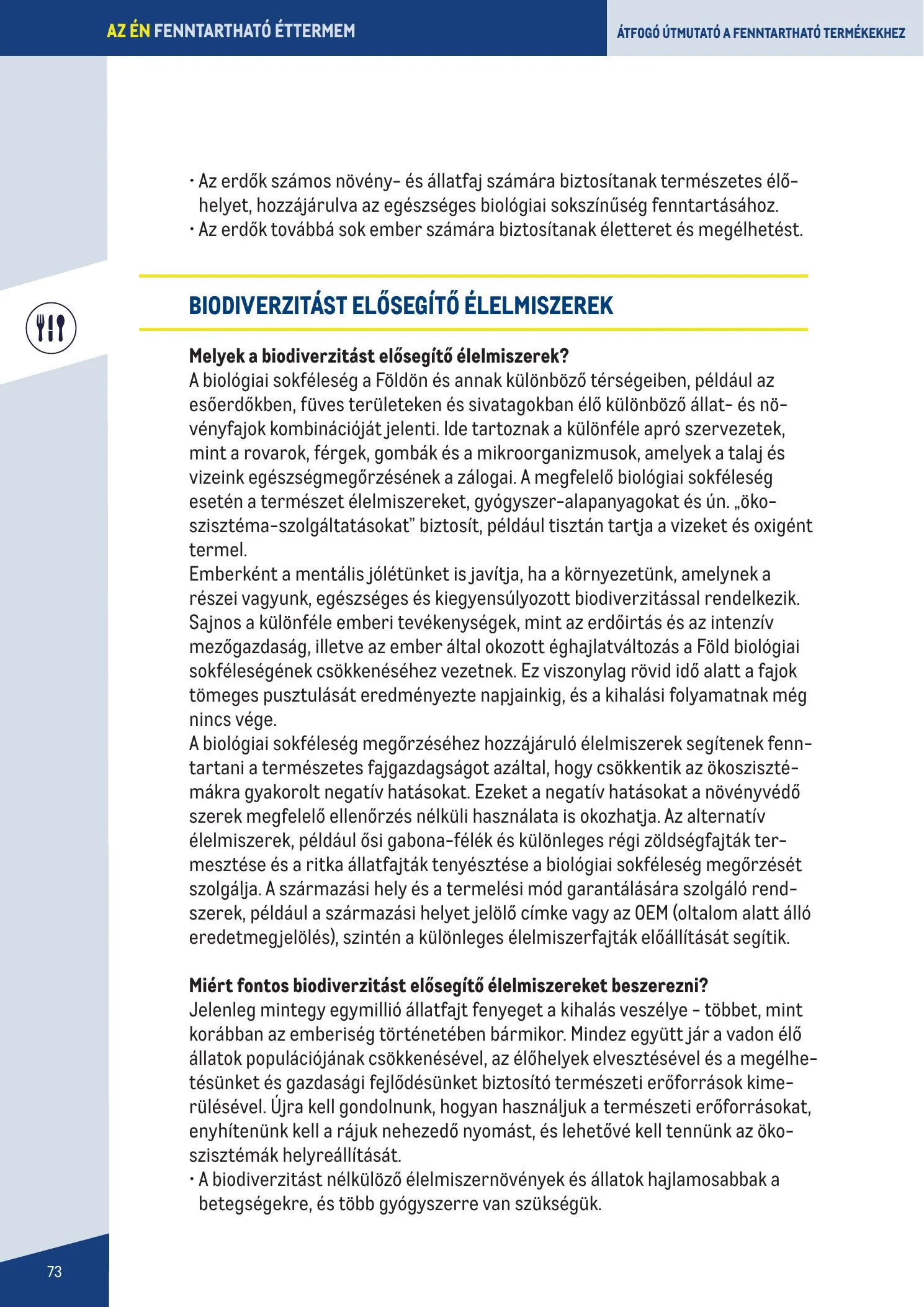 Metro akciós újság Fenntarthato Gasztronomia kezikony 09.18–09.18 – 73. oldal