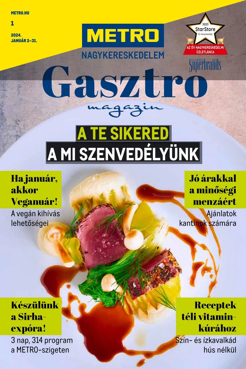 Metro akciós újság Gasztro 01.02–01.31