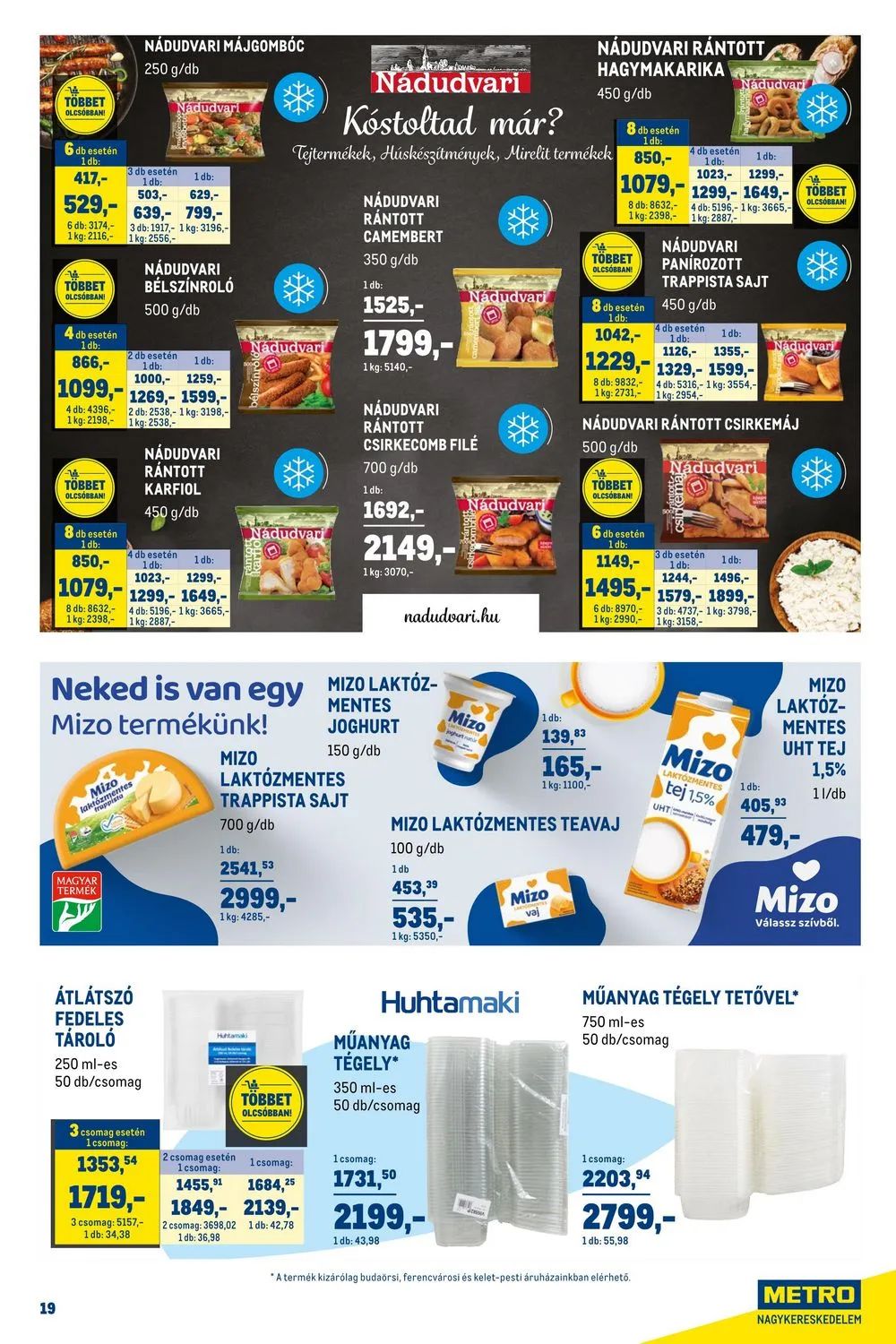 Metro akciós újság Gasztro 01.02–01.31 – 19. oldal