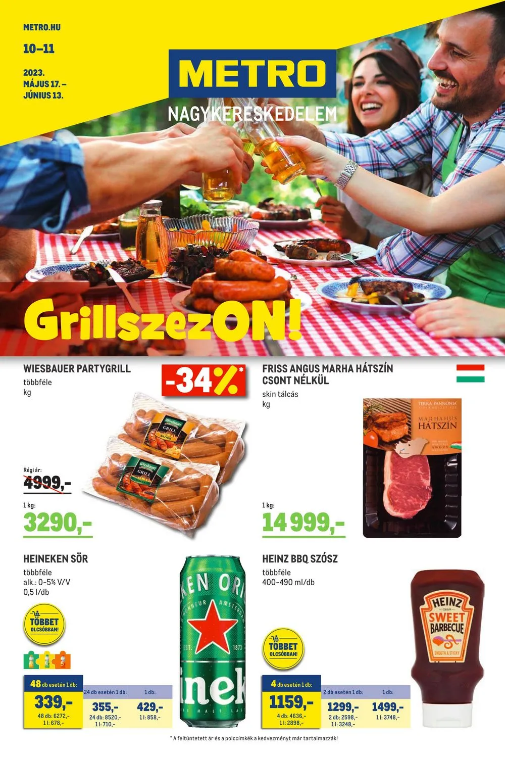 Metro akciós újság Grill 05.17–06.13