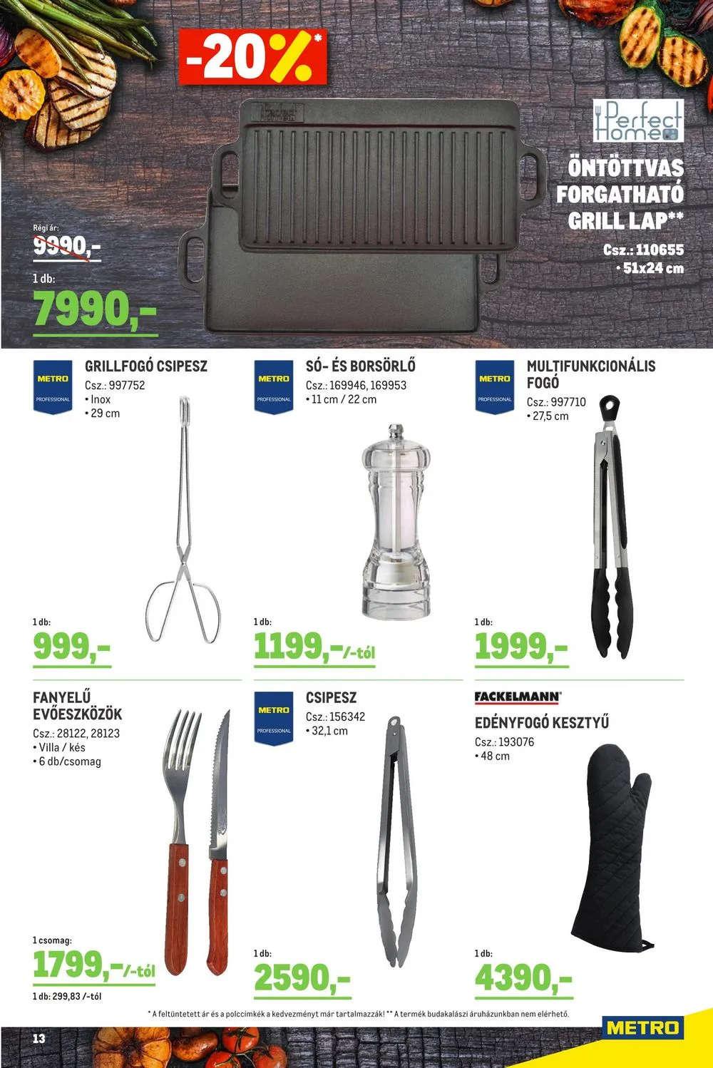 Metro akciós újság Grill 05.17–06.13 – 13. oldal