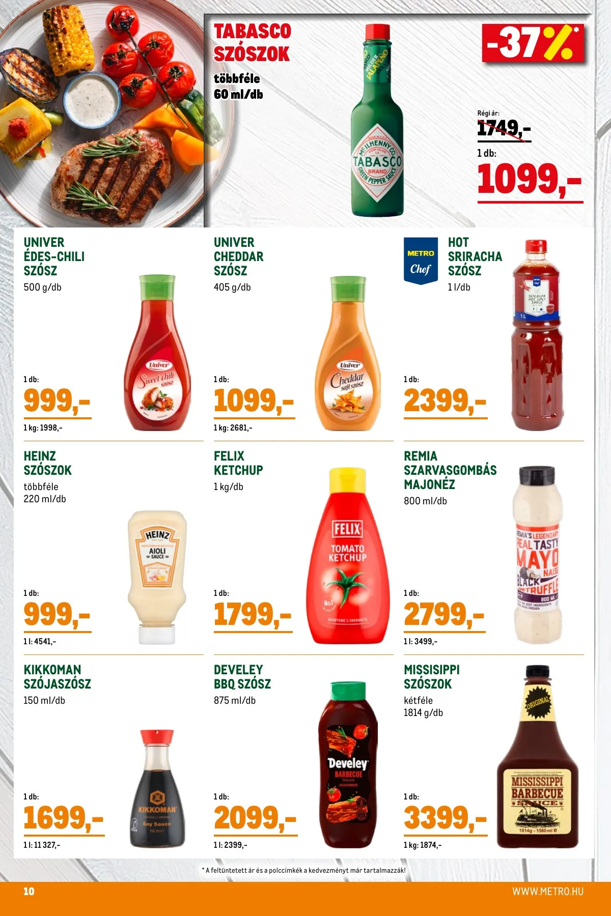 Metro akciós újság Grill 05.02–05.31 – 10. oldal