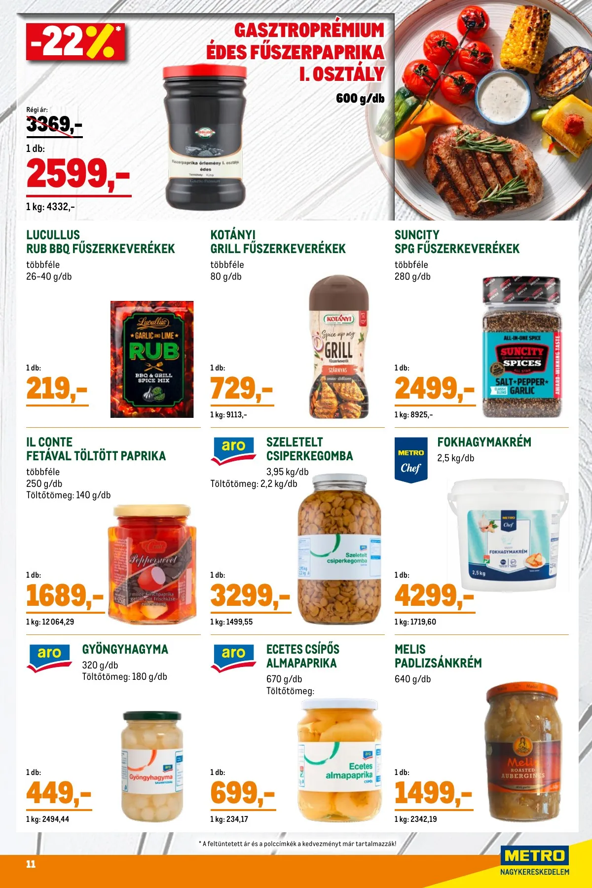 Metro akciós újság Grill 05.02–05.31 – 11. oldal