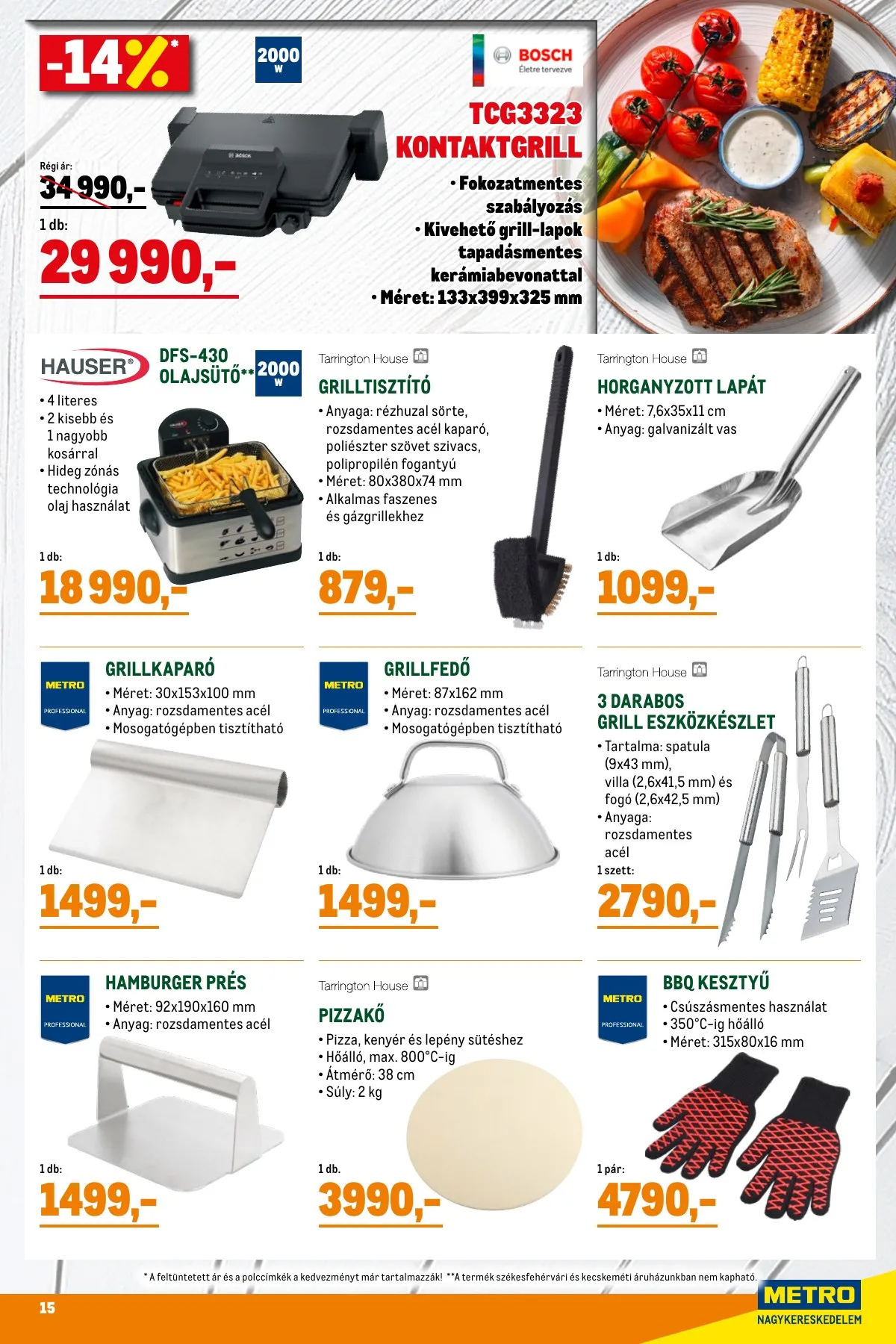 Metro akciós újság Grill 05.02–05.31 – 15. oldal