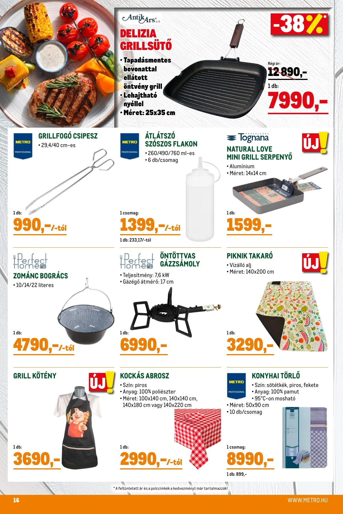 Metro akciós újság Grill 05.02–05.31 – 16. oldal