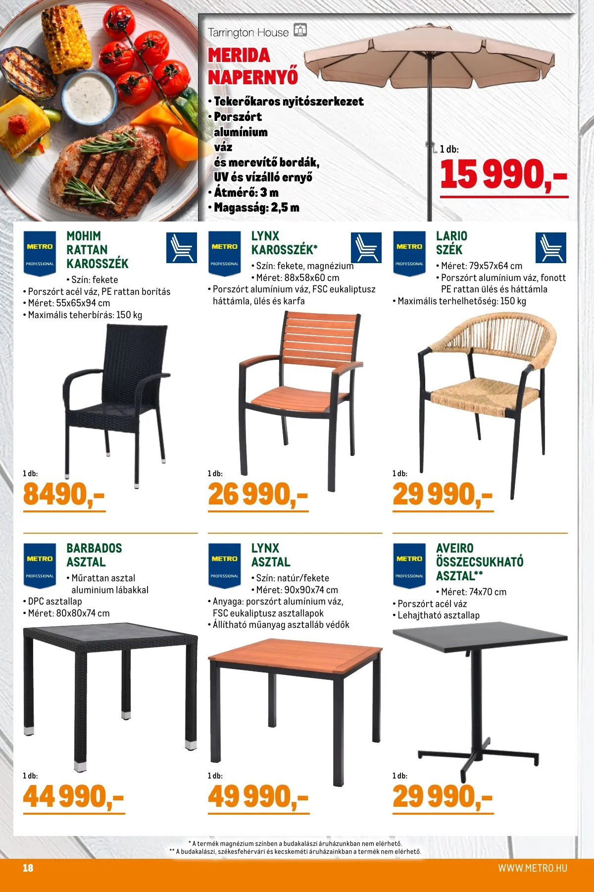 Metro akciós újság Grill 05.02–05.31 – 18. oldal