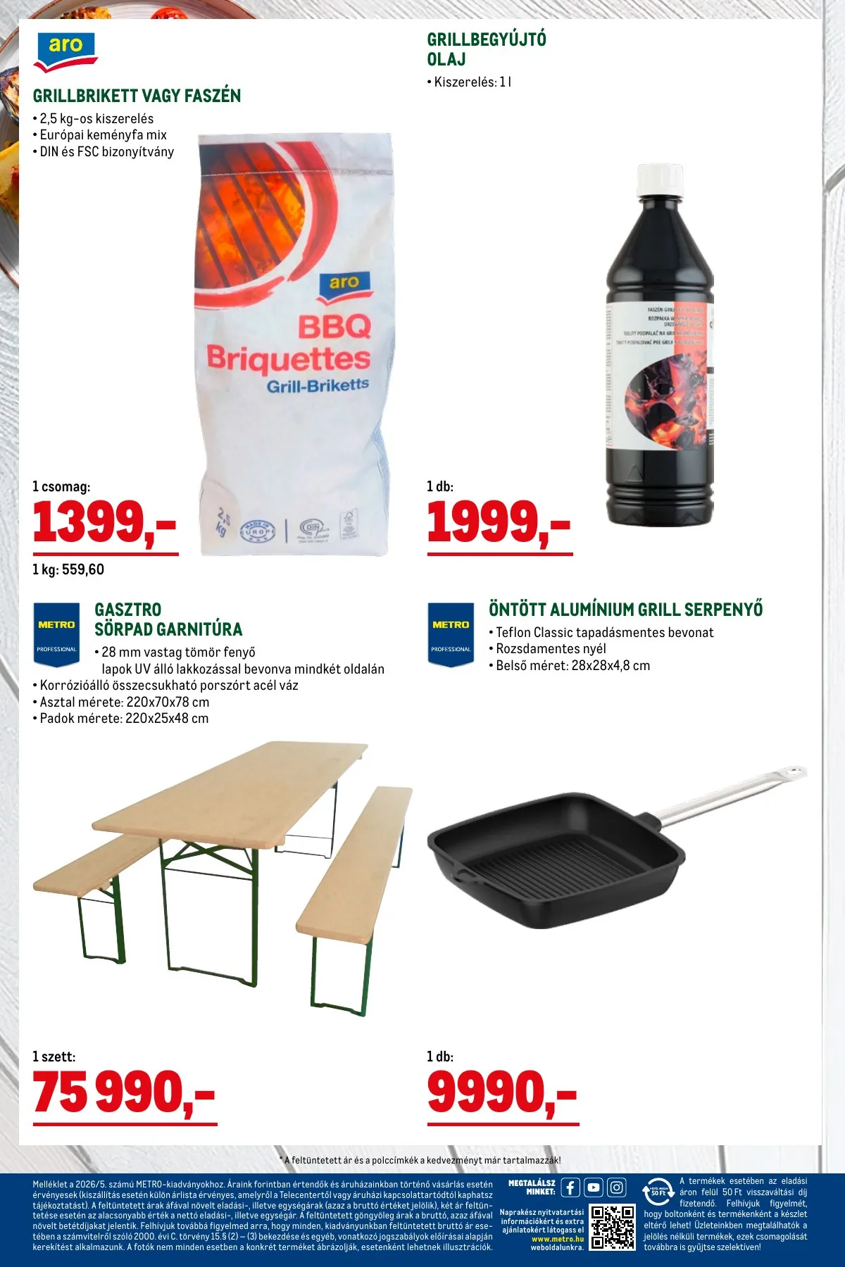 Metro akciós újság Grill 05.02–05.31 – 20. oldal