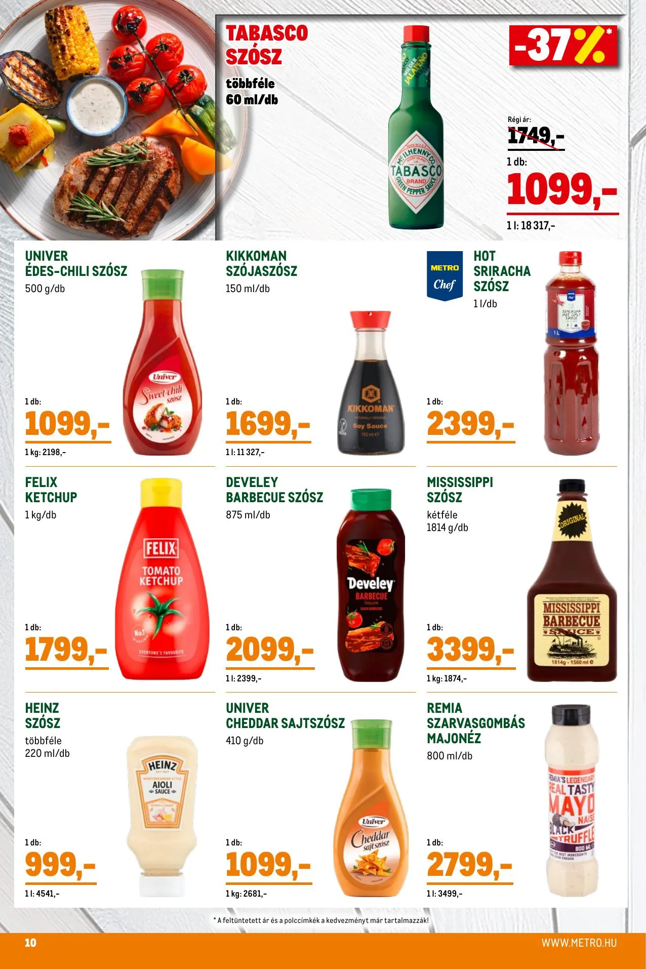 Metro akciós újság Grillszezon 04.07–04.30 – 10. oldal