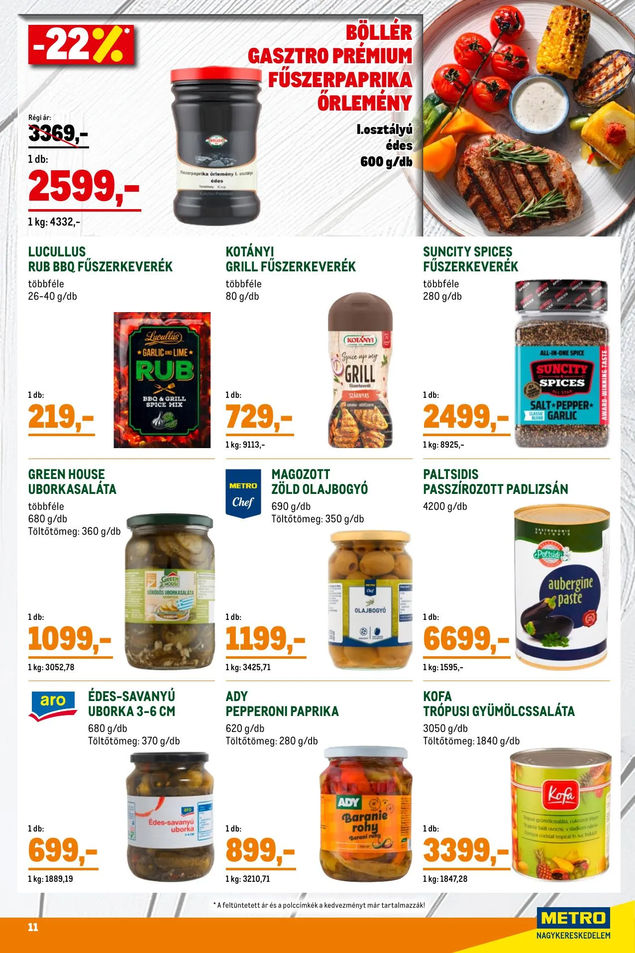 Metro akciós újság Grillszezon 04.07–04.30 – 11. oldal