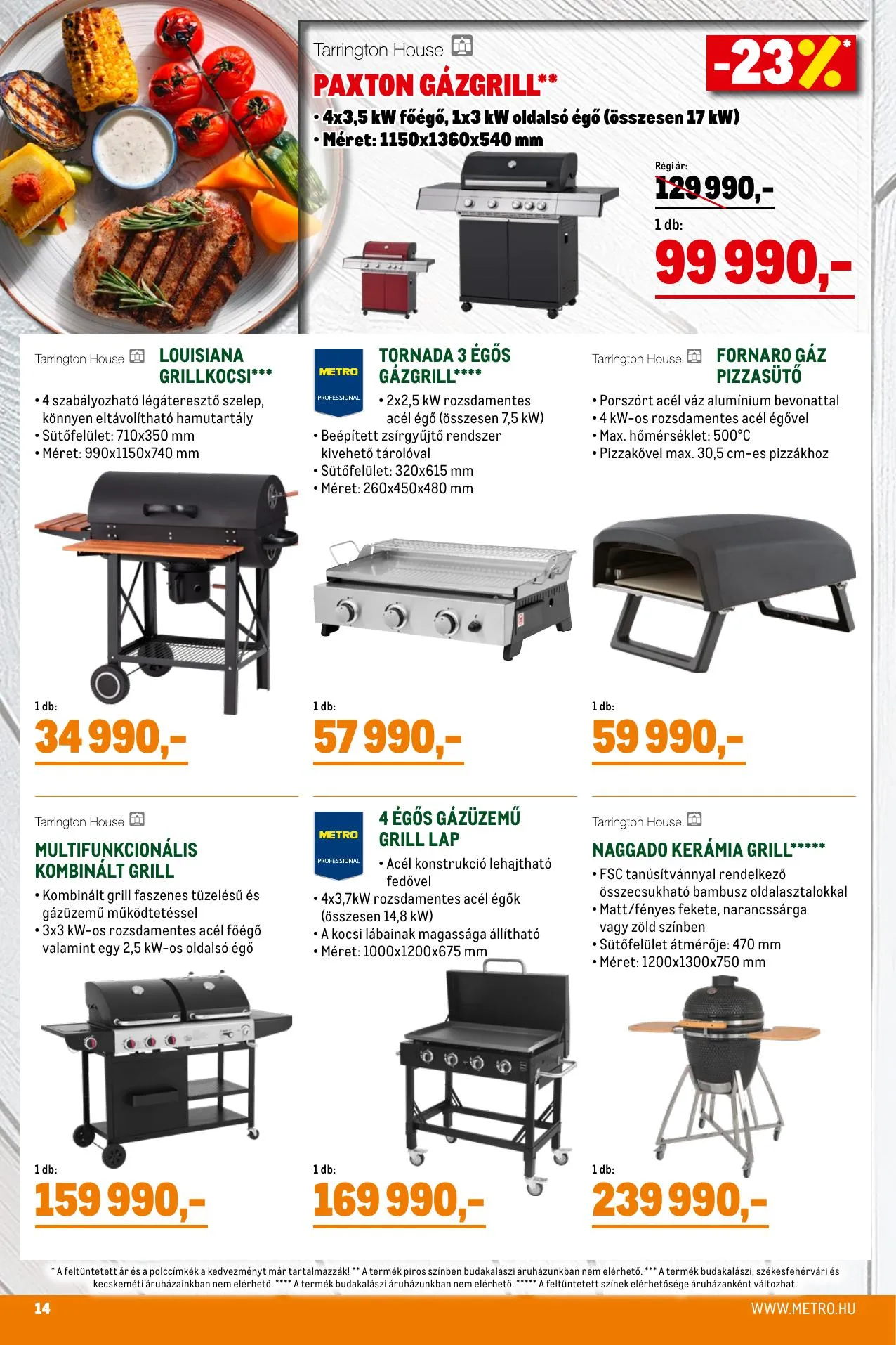 Metro akciós újság Grillszezon 04.07–04.30 – 14. oldal